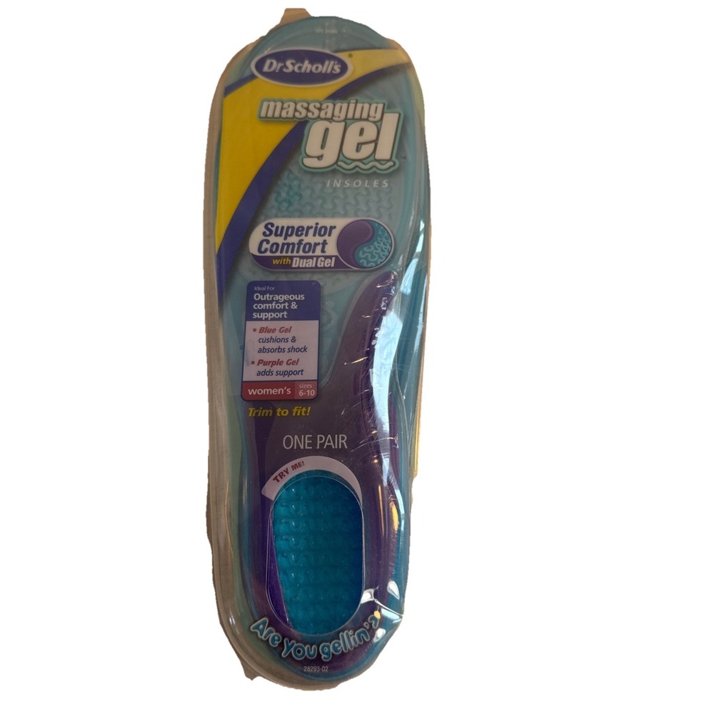 Dr. Scholl's NEW Massaging Gel Inserts Women's 6-10 Superior Comfort